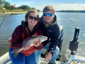 Ladies take over catching all the fish, come join All In One Charters for some inshore fishing charter fun. 