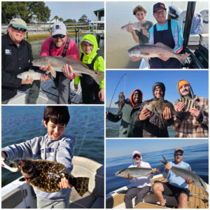 Charleston Fishing Charter Collage Photos
